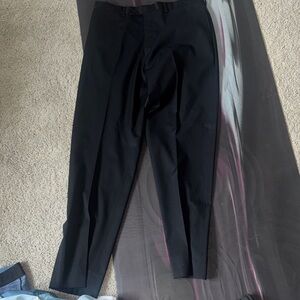 Calvin Klein Men's Elegant Black Dress Pants 34R 100% wool